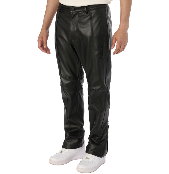 Avirex BLACK-OUT LEATHER RACER PANT XL