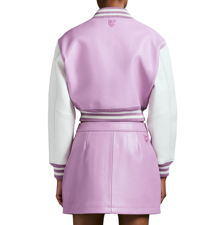 Avirex CROPPED SCRIPT JACKET VIOLET