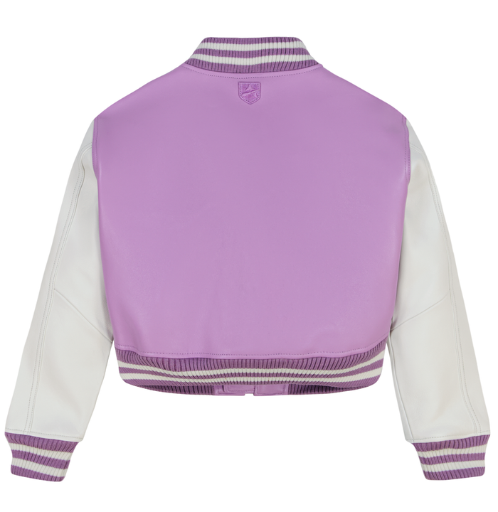 Avirex CROPPED SCRIPT JACKET VIOLET