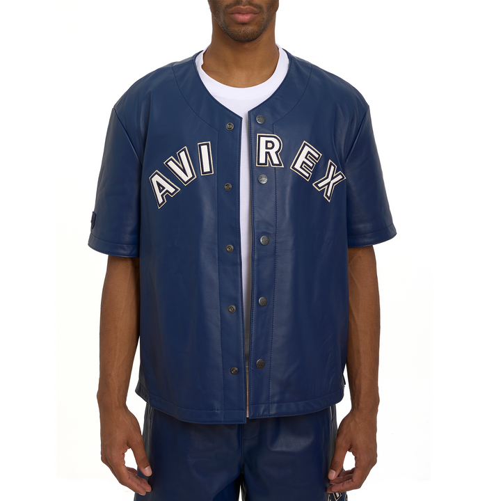 Avirex GAME DAY NAPPA LEATHER JERSEY M