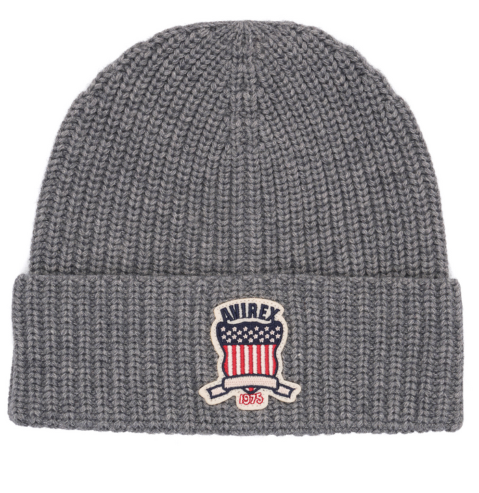avirex ICON BEANIE HEATHER GREY