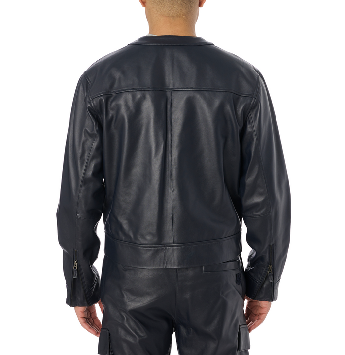 Avirex LEATHER CARDIGAN M