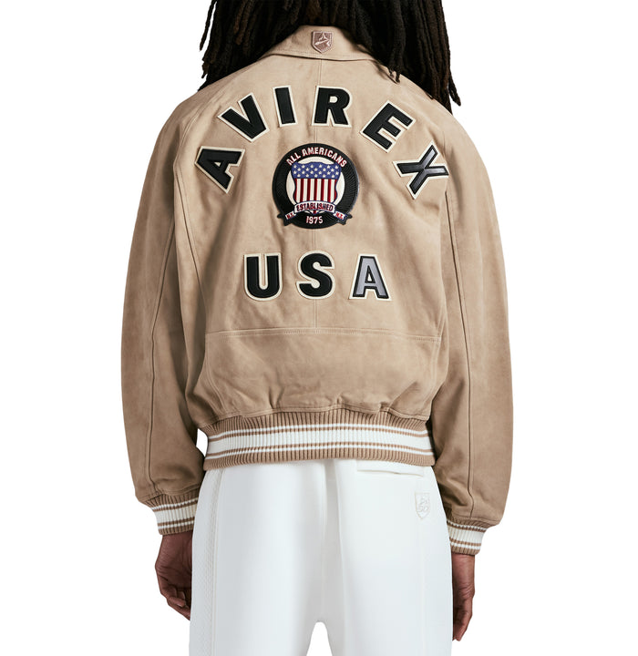 avirex LIMITED EDITION SUEDE ICON JACKET S