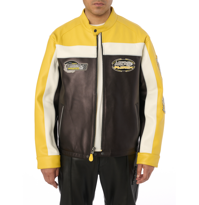 Avirex LONE WOLF RACER JACKET GOLD