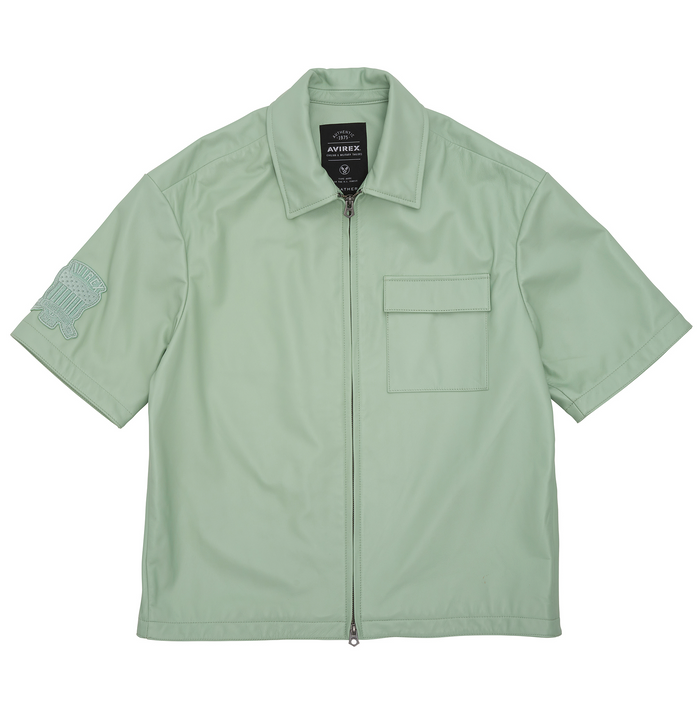 avirex NAPPA LEATHER SHIRT JACKET S