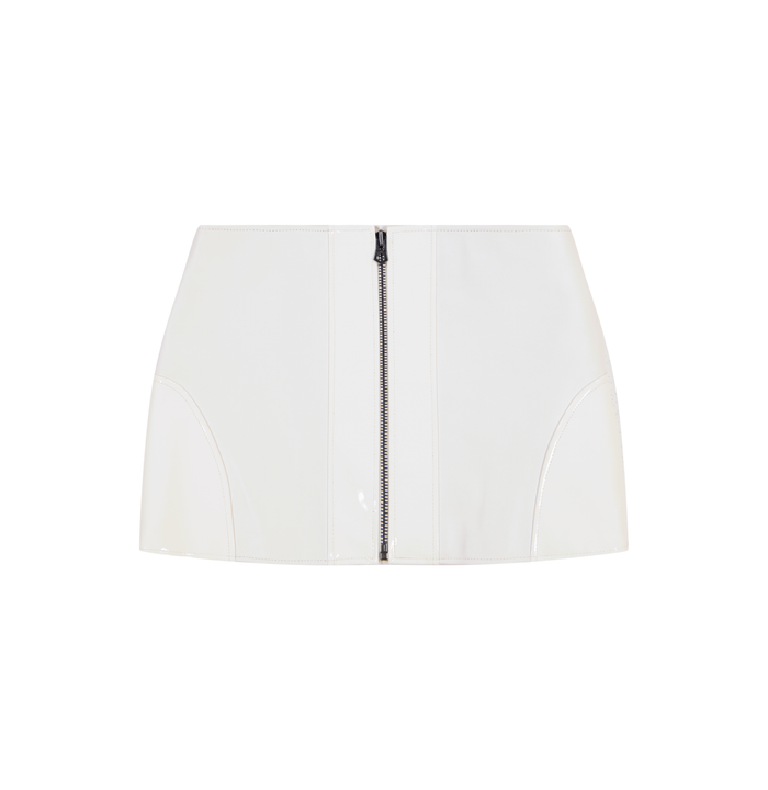 avirex PATENT LEATHER MOTO SKIRT S