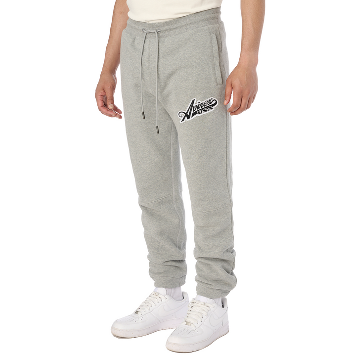 Avirex SCRIPT JOGGER HEATHER GREY