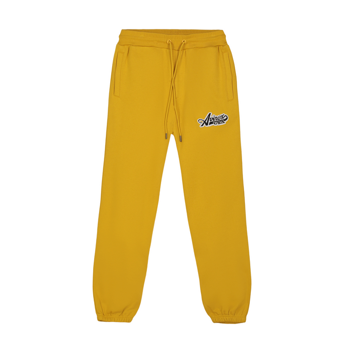 avirex SCRIPT JOGGER MUSTARD