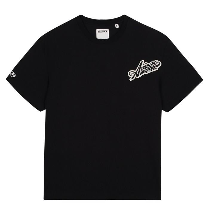 avirex SCRIPT TEE BLACK