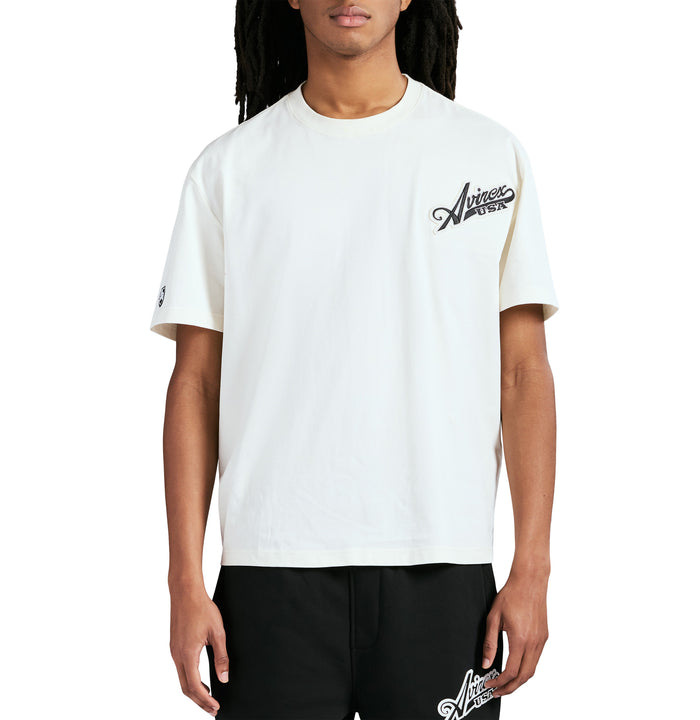 Avirex SCRIPT TEE SNOW WHITE
