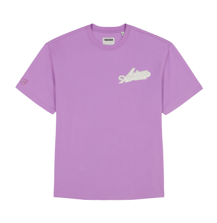 avirex SCRIPT TEE VIOLET