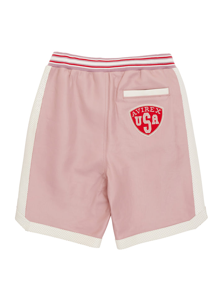 Avirex SCRIPT USA VARSITY SHORT PALE MAUVE