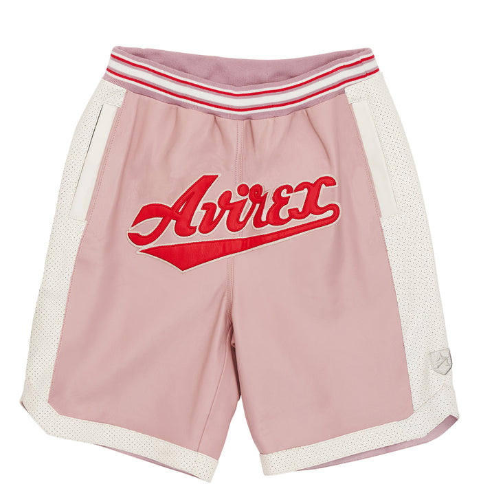 avirex SCRIPT USA VARSITY SHORT PALE MAUVE