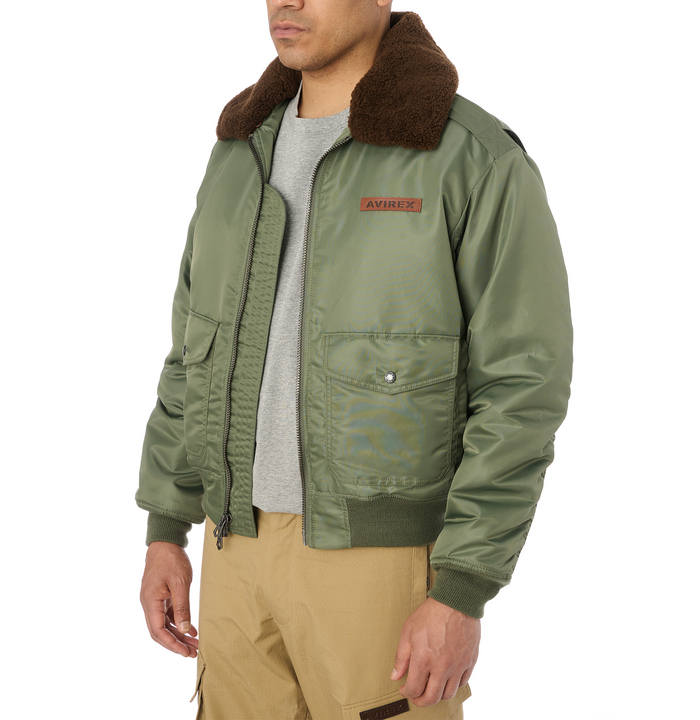 Avirex SKY CHARMER B-15 NYLON BOMBER JACKET L