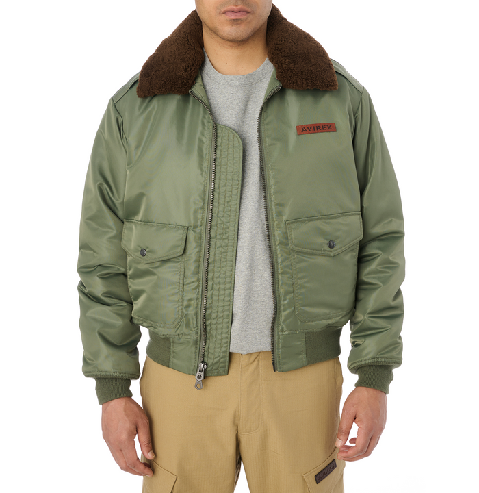 Avirex SKY CHARMER B-15 NYLON BOMBER JACKET L