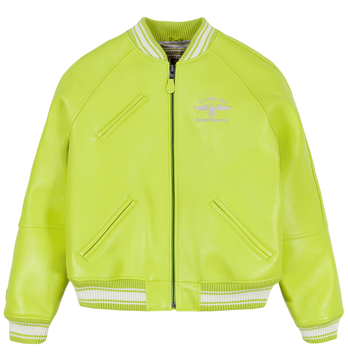 avirex STADIUM JACKET LIMEADE