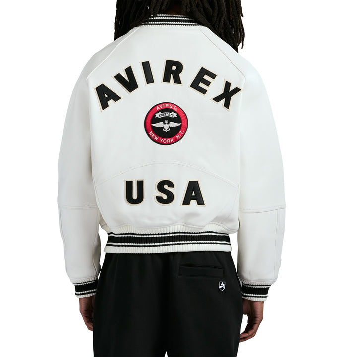 Avirex STADIUM JACKET SNOW WHITE
