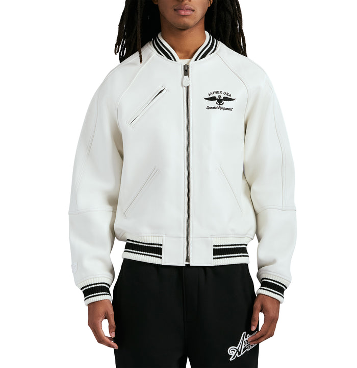 Avirex STADIUM JACKET SNOW WHITE