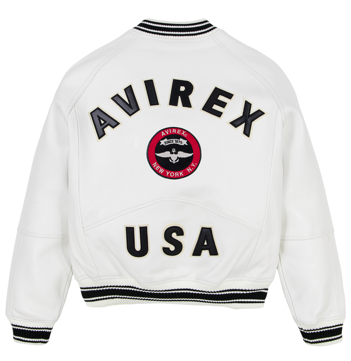 Avirex STADIUM JACKET SNOW WHITE