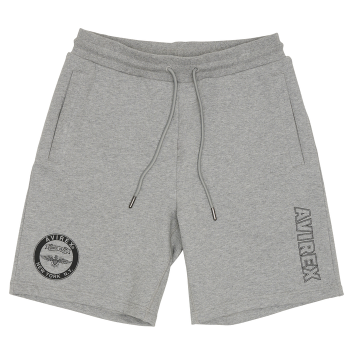 avirex STADIUM SHORT HEATHER GREY