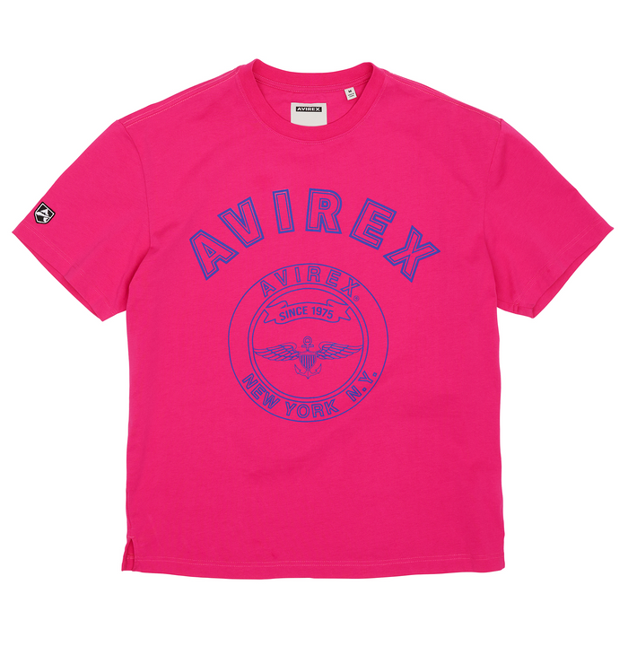 avirex STADIUM TEE FUCHSIA