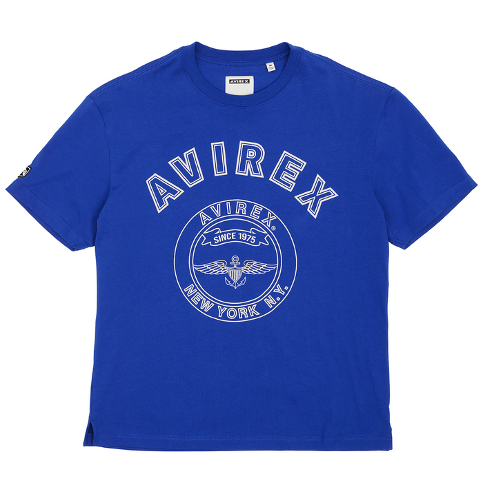 avirex STADIUM TEE MAZARINE BLUE