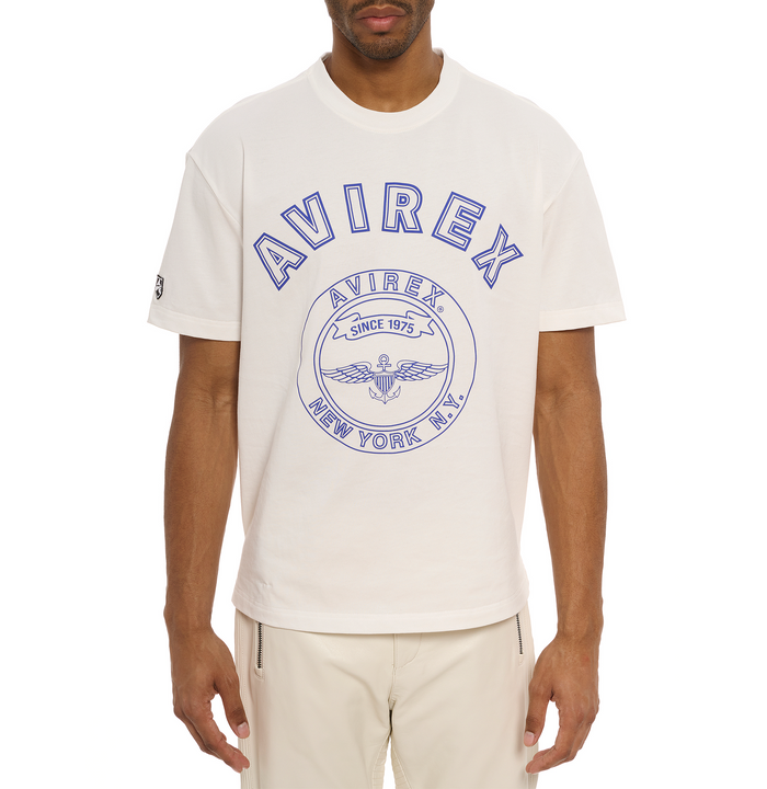 Avirex STADIUM TEE SNOW WHITE