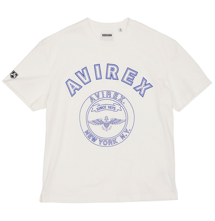 avirex STADIUM TEE SNOW WHITE