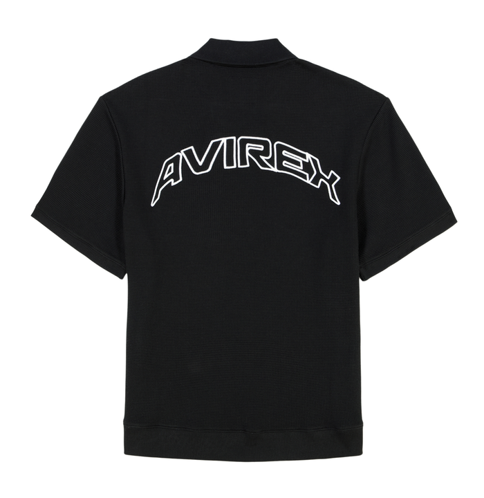 Avirex TENNIS WAFFLE POLO BLACK