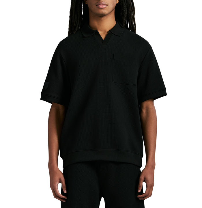 Avirex TENNIS WAFFLE POLO BLACK