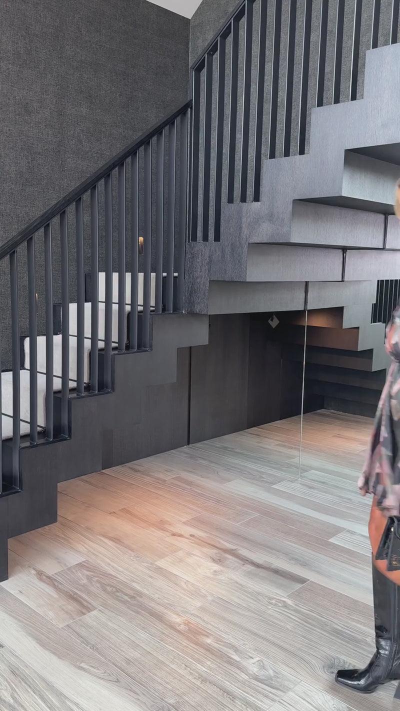 Ax Paris Multi Abstract Print Long Sleeve Mini Skater Dress