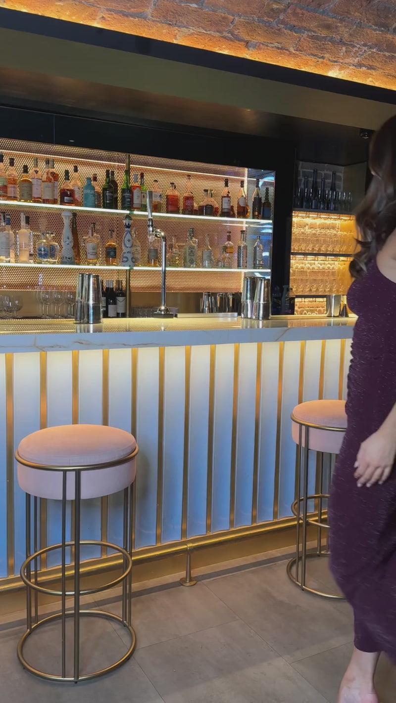 Ax Paris Plum Sparkle Halter Neck Ruched Bodycon Midi Dress