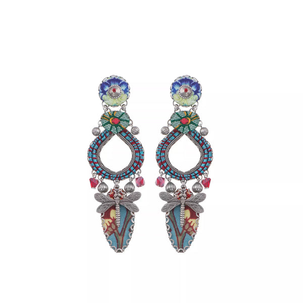 ayala bar Frosty Morning Sari Earrings