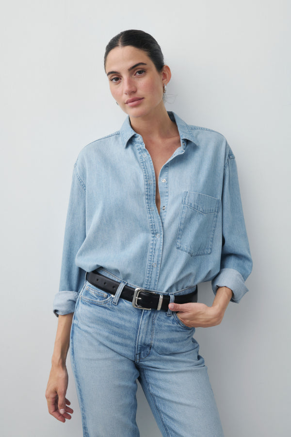 Ayr Cotton Long Sleeve Shirt - The Deep End