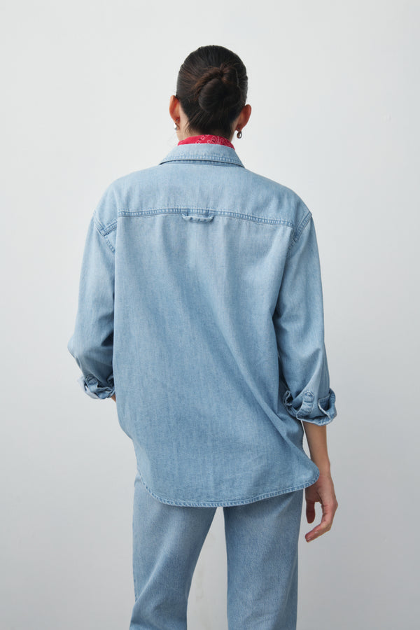 Ayr Cotton Long Sleeve Shirt - The Deep End