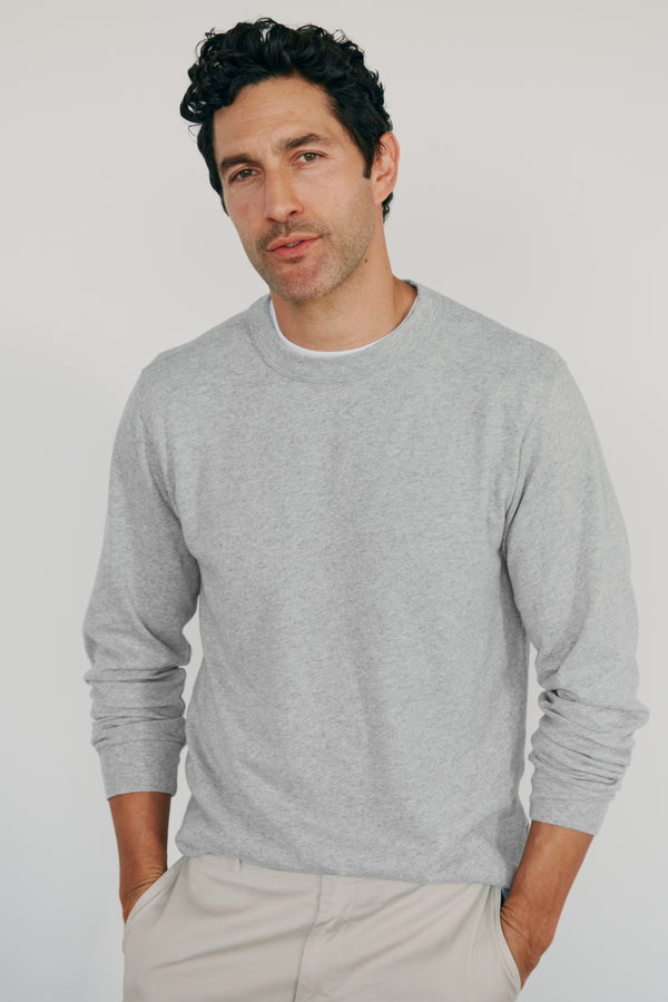 Ayr Heavy Knit Long Sleeve Tee - The Heavy O