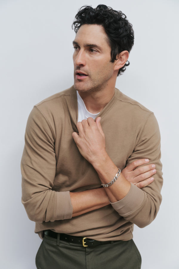 ayr Heavy Knit Long Sleeve Tee - The Heavy O