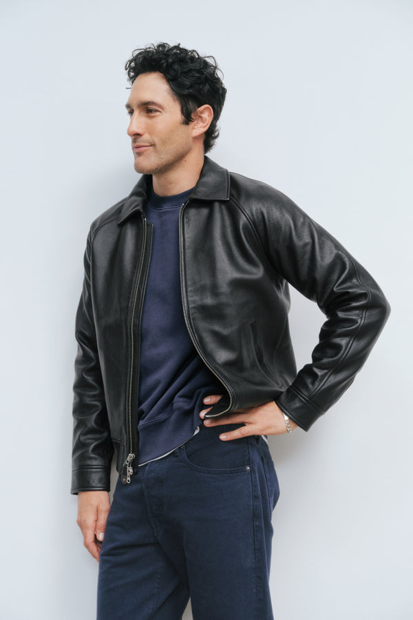 Ayr Leather Motorcycle Jacket - The Baby Grand