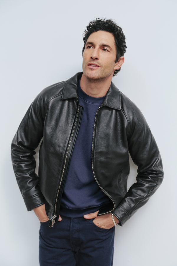 ayr Leather Motorcycle Jacket - The Baby Grand