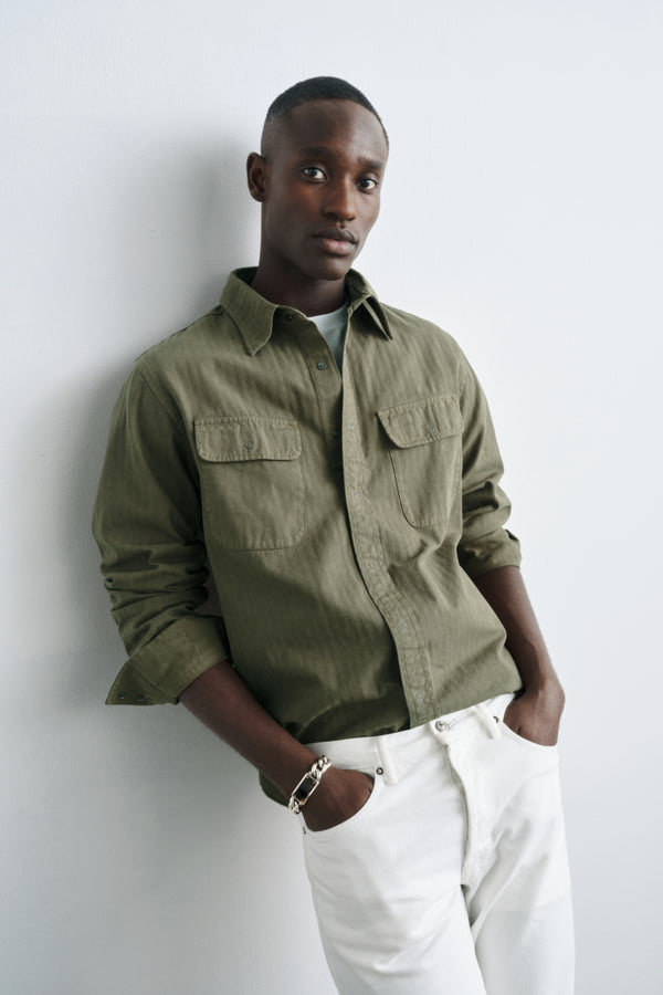 ayr Long Sleeve Woven Shirt - The Alpha