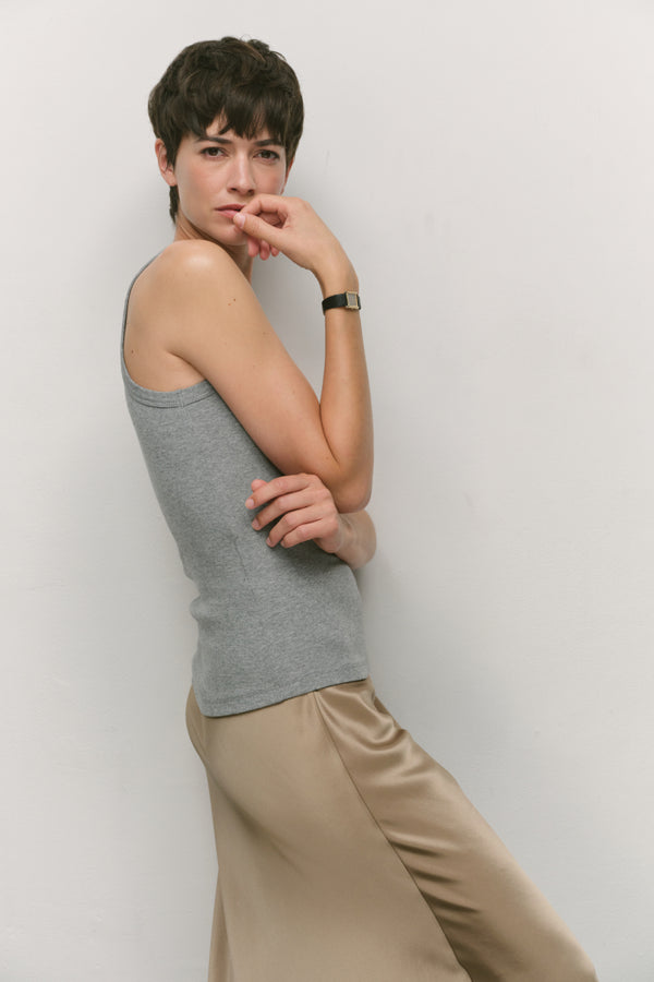 Ayr Sleeveless Ribbed Knit Tank - The Flex