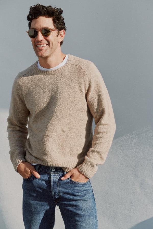 Ayr Textured Cotton Blend Sweater - The Big Softie