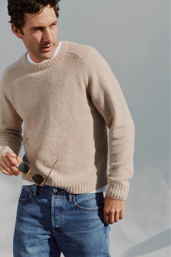 ayr Textured Cotton Blend Sweater - The Big Softie