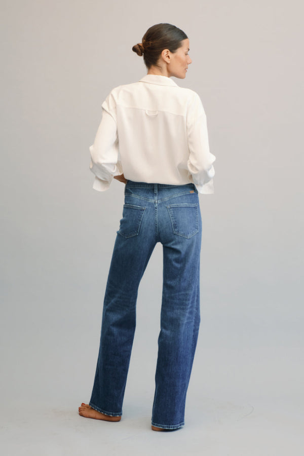 Ayr Comfort Stretch Wide Legged Jeans - The Secret Sauce