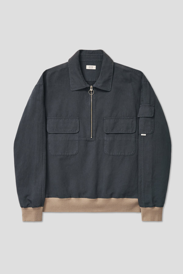 Ayr Garment Dyed Italian Cotton Linen Anorak Jacket - The Sideliner