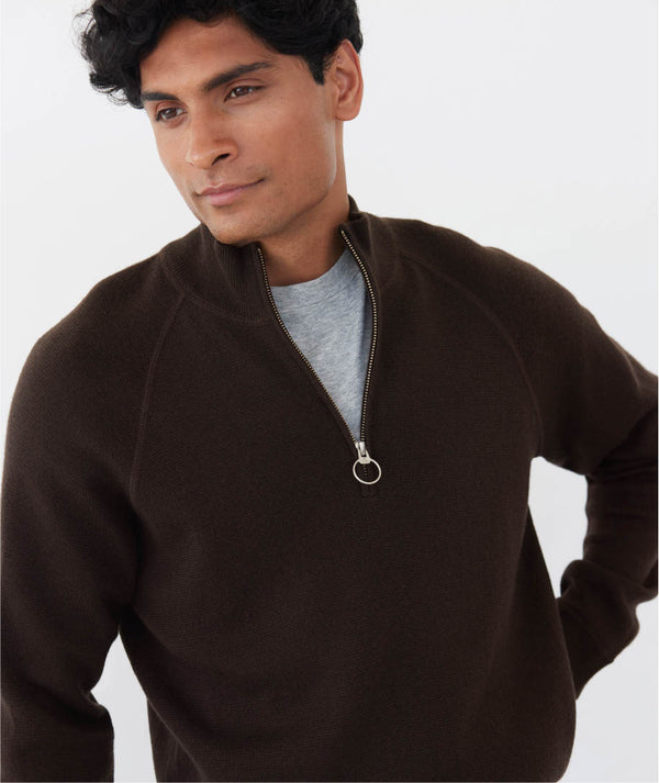 Ayr Half-Zip Extrafine Merino Sweater - The Man's Best Friend