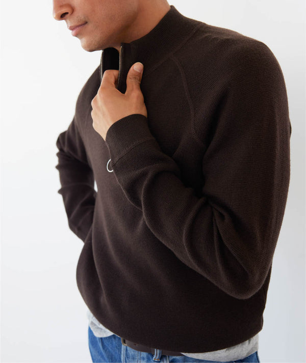 Ayr Half-Zip Extrafine Merino Sweater - The Man's Best Friend