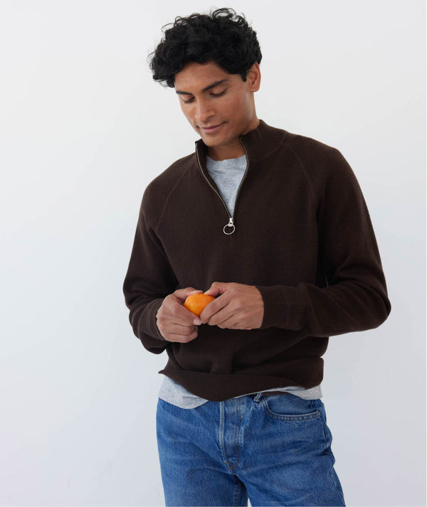 ayr Half-Zip Extrafine Merino Sweater - The Man's Best Friend