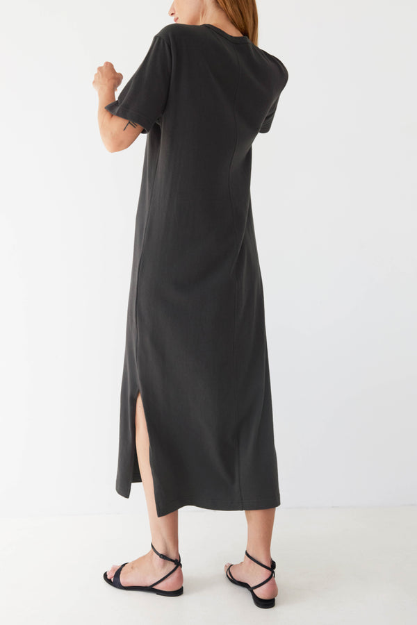 Ayr Heavyweight Cotton Crewneck Tee Dress - The Practice Dress
