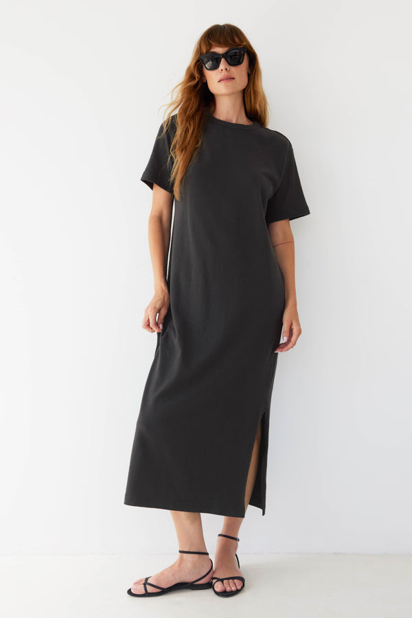 ayr Heavyweight Cotton Crewneck Tee Dress - The Practice Dress